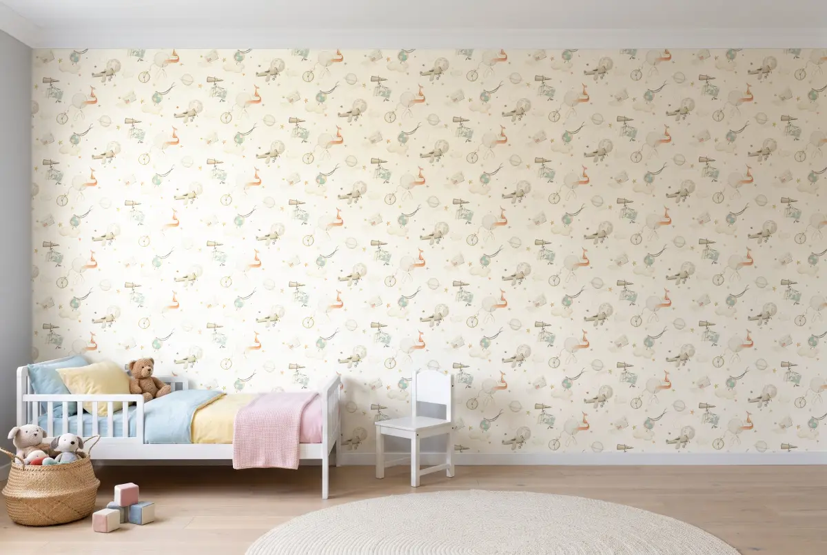 Шпалери Rasch Kids World 2 302219 в інтер'єрі