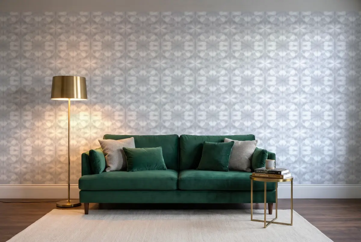 A.S. Création My Home калейдоскоп сірий 38692-2 в інтер'єрі