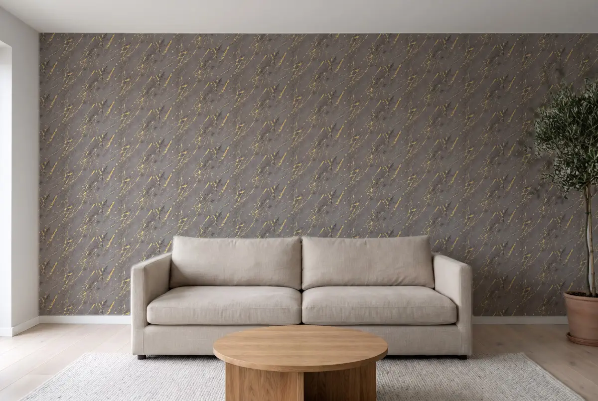 A.S. Création BOS мармур графитовый 38817-5 в інтер'єрі