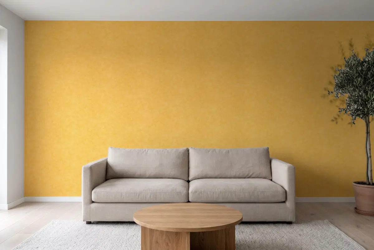 Шпалери Texdecor Beton охра BET101482000 в інтер'єрі