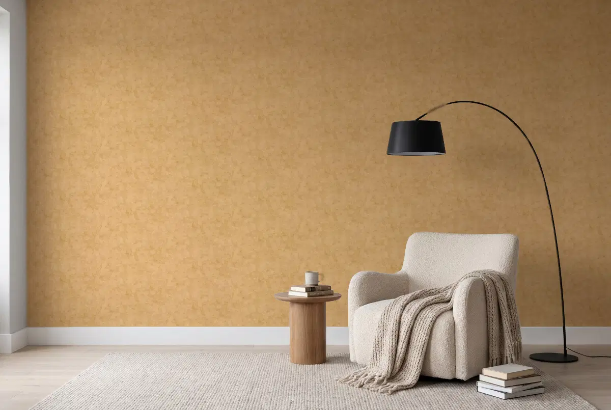 Шпалери Texdecor Beton горчичный BET101482150 в інтер'єрі