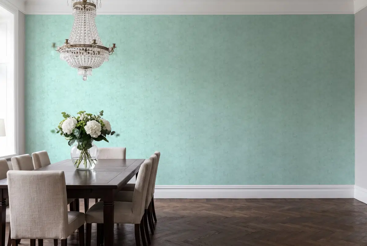 Шпалери Texdecor Beton бірюзовий жемчуг BET101487060 в інтер'єрі