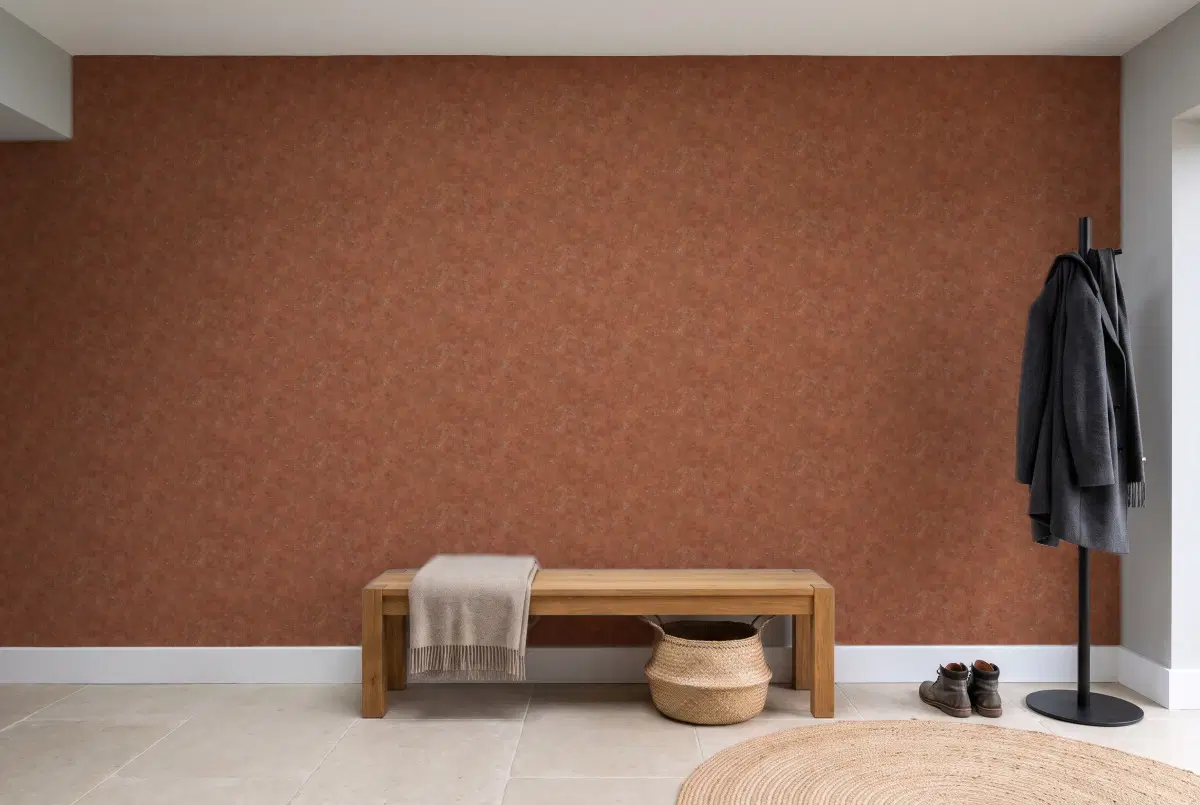 Шпалери Texdecor Beton коричневий шоколад BET101493120 в інтер'єрі