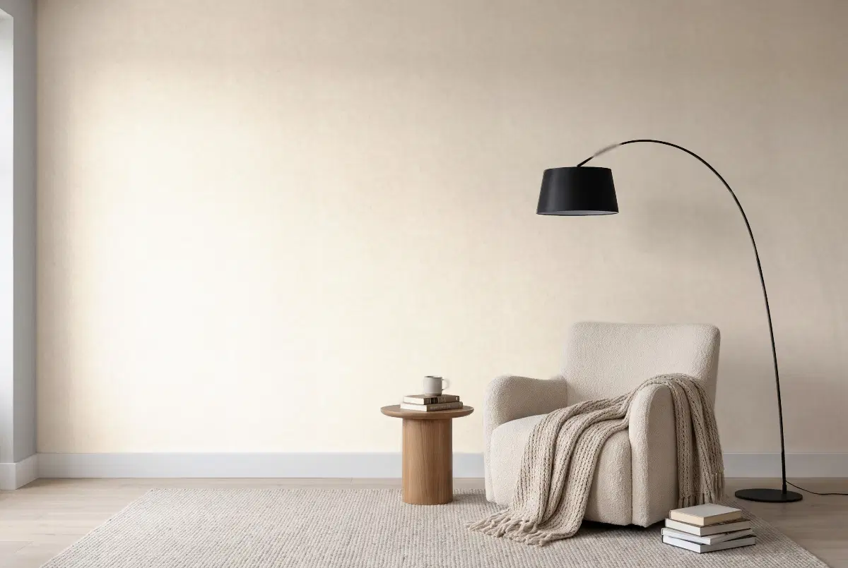Шпалери Texdecor Beton2 бетон туман бежевий BTO101481258 в інтер'єрі
