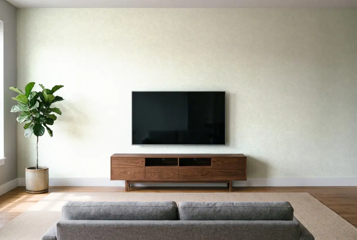 Шпалери Texdecor Beton2 бетон сіра м'ята BTO101487140 в інтер'єрі