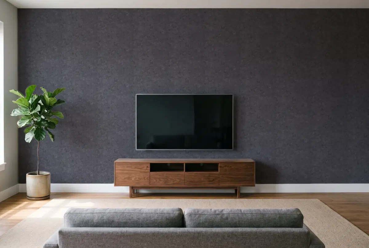 Шпалери Texdecor Beton2 бетон антрацин BTO101489899 в інтер'єрі