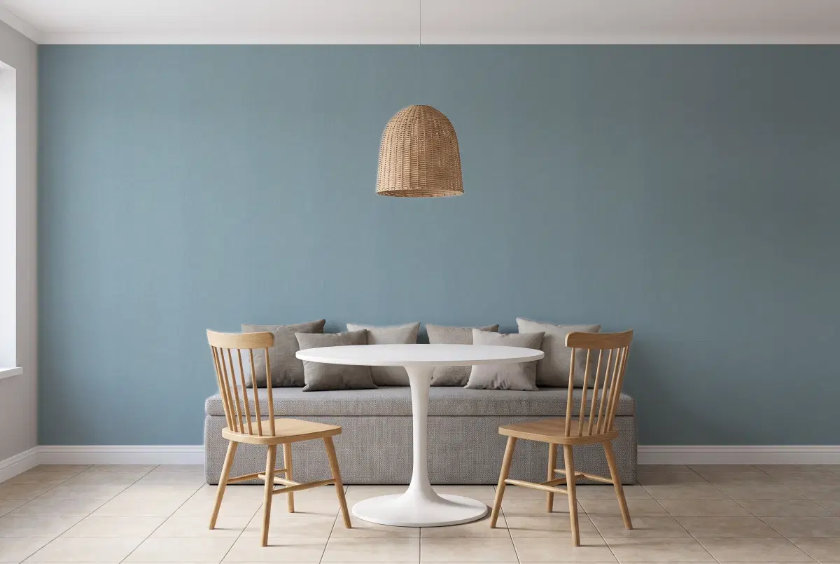 Шпалери Texdecor LINEN2 синьо-сірий джинс LNI103226230 в інтер'єрі