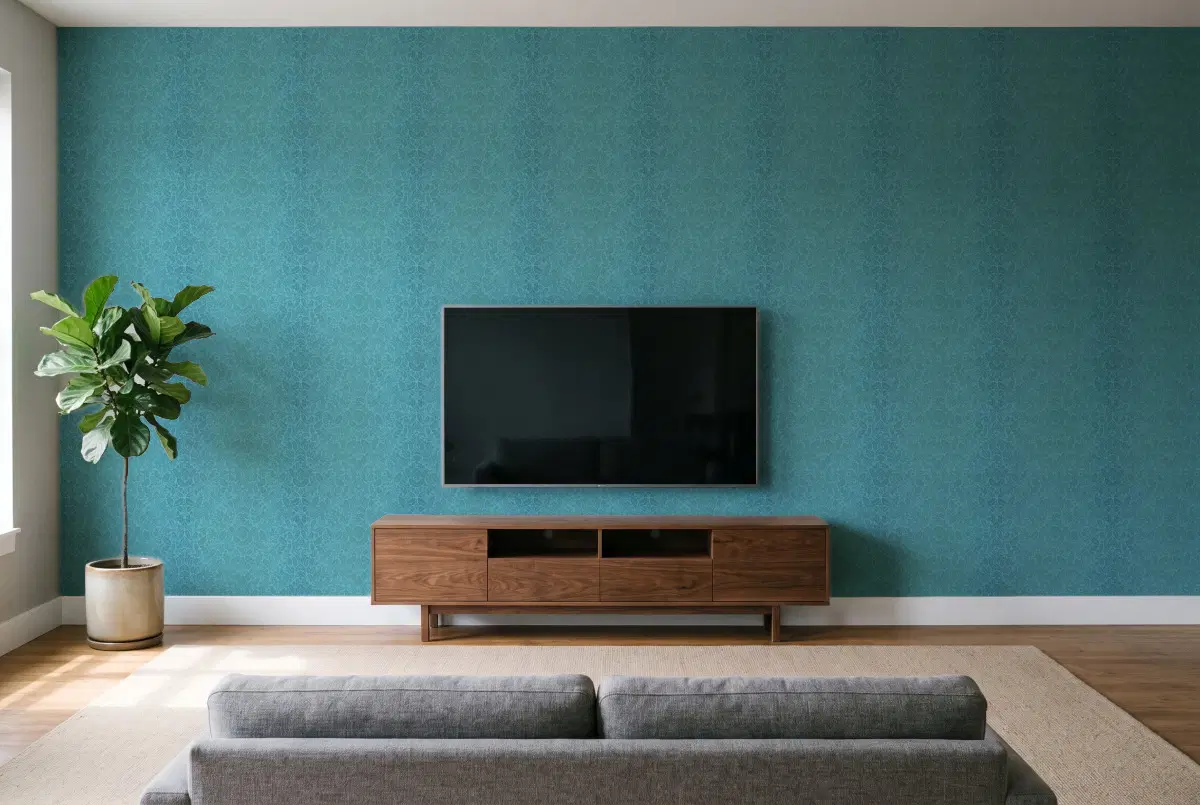 Шпалери Texdecor Mystery дубок синька MYY101616719 в інтер'єрі