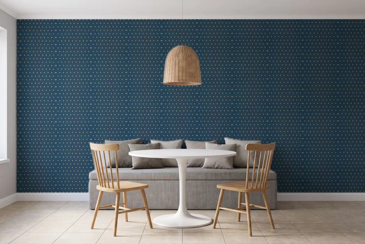 Texdecor Mystery ромб синій MYY101626409 в інтер'єрі
