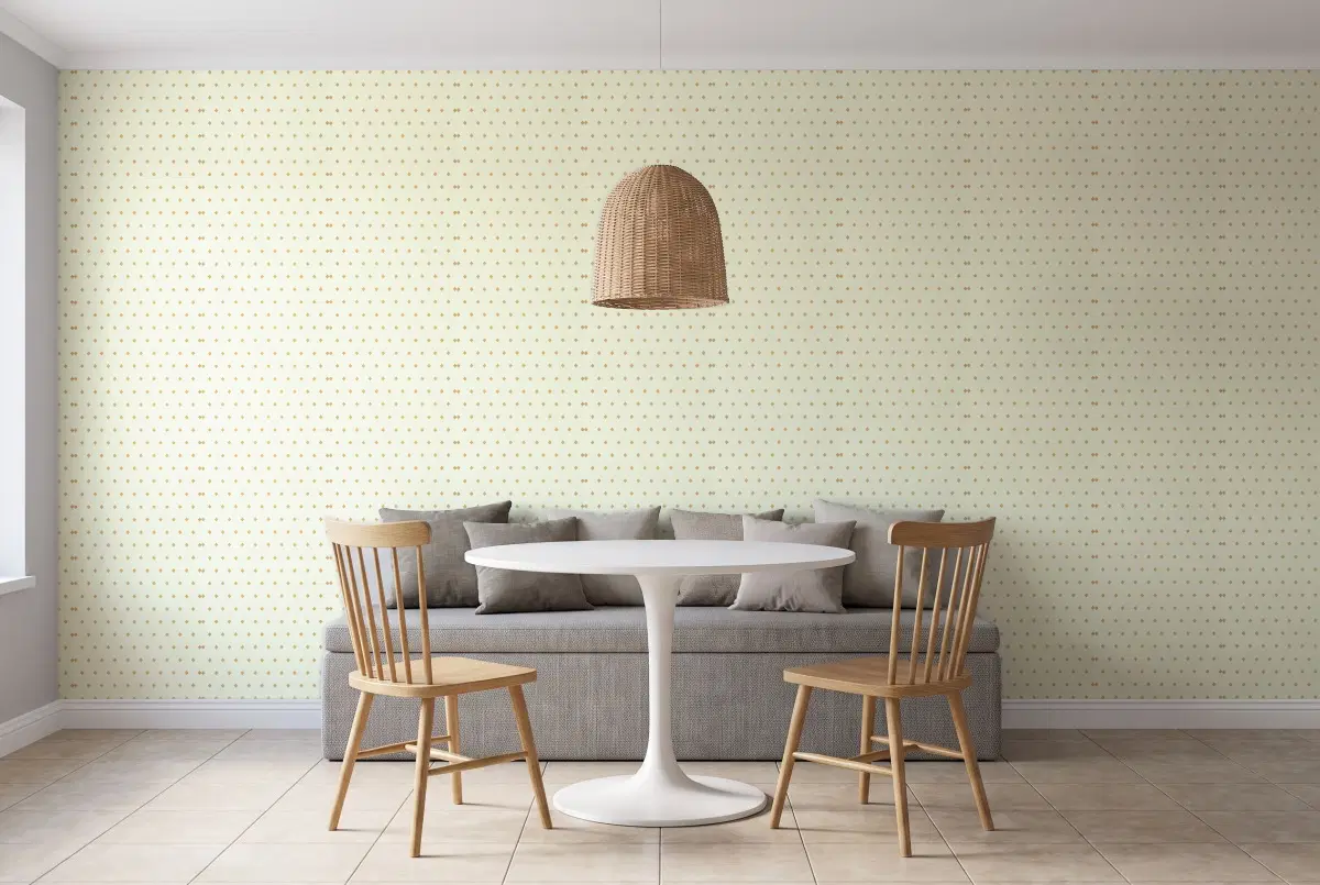 Шпалери Texdecor Mystery ромбики салат MYY101627112 в інтер'єрі