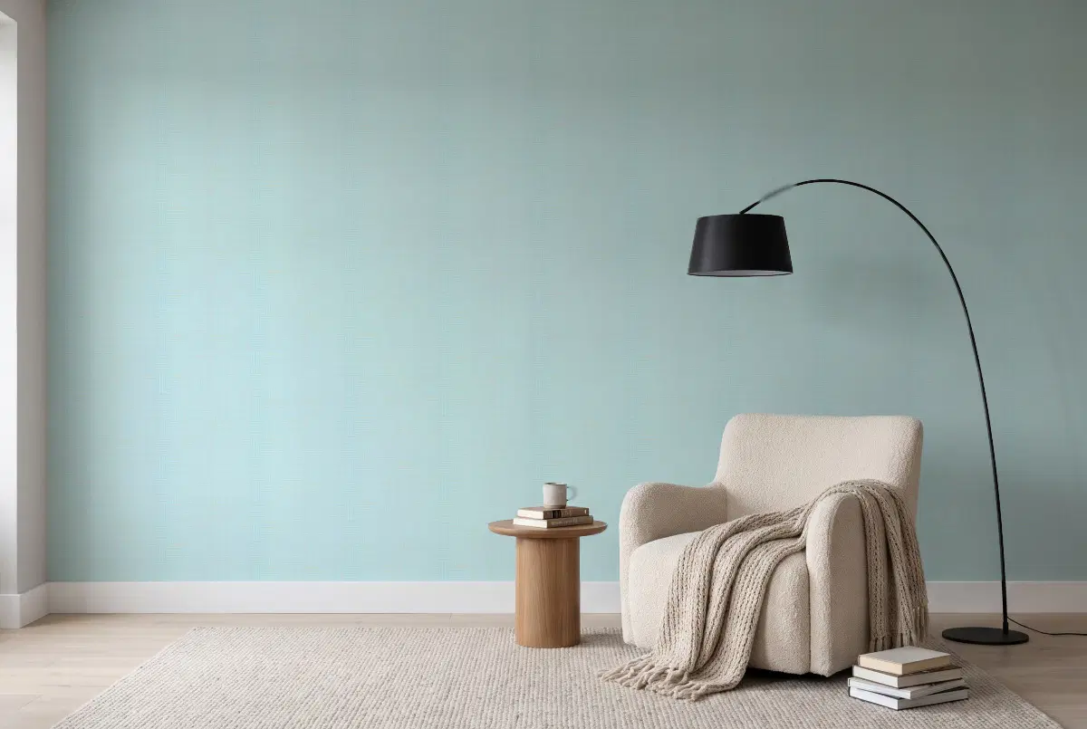 Шпалери Texdecor Mystery графика блакитний MYY101646103 в інтер'єрі