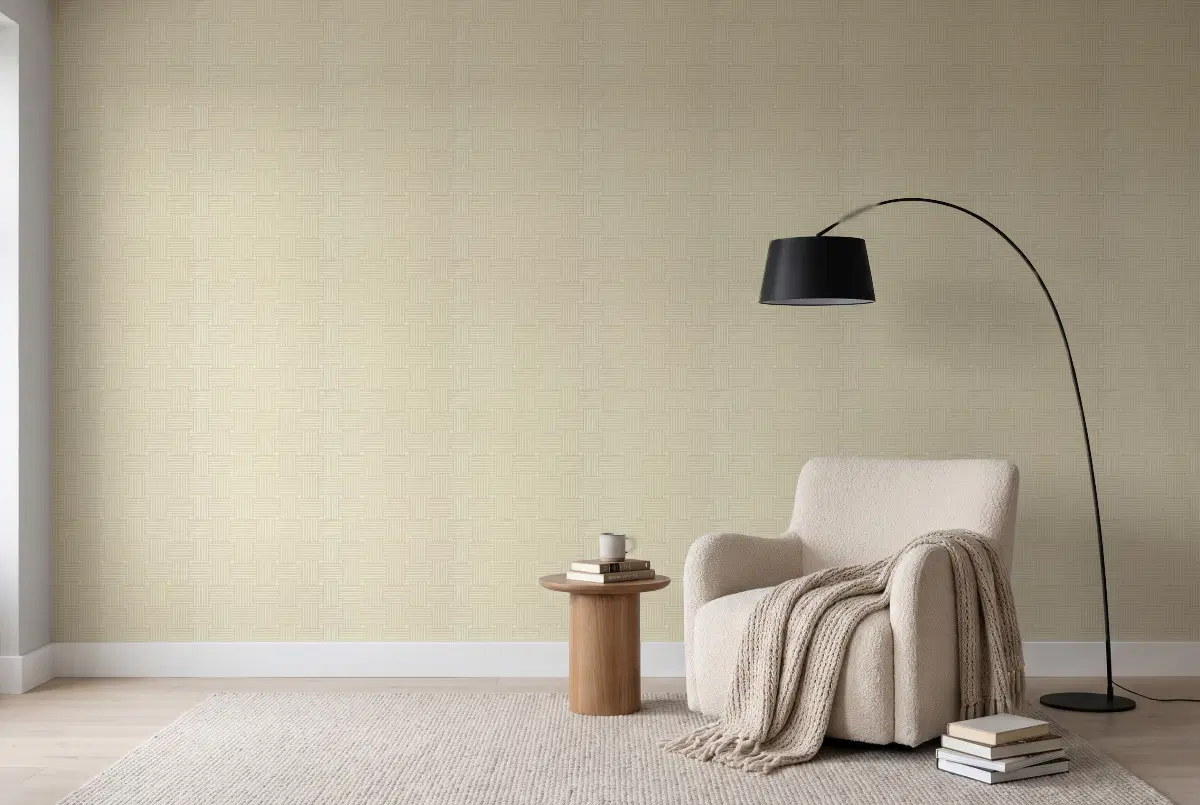 Шпалери Texdecor Mystery графика салат MYY101647811 в інтер'єрі