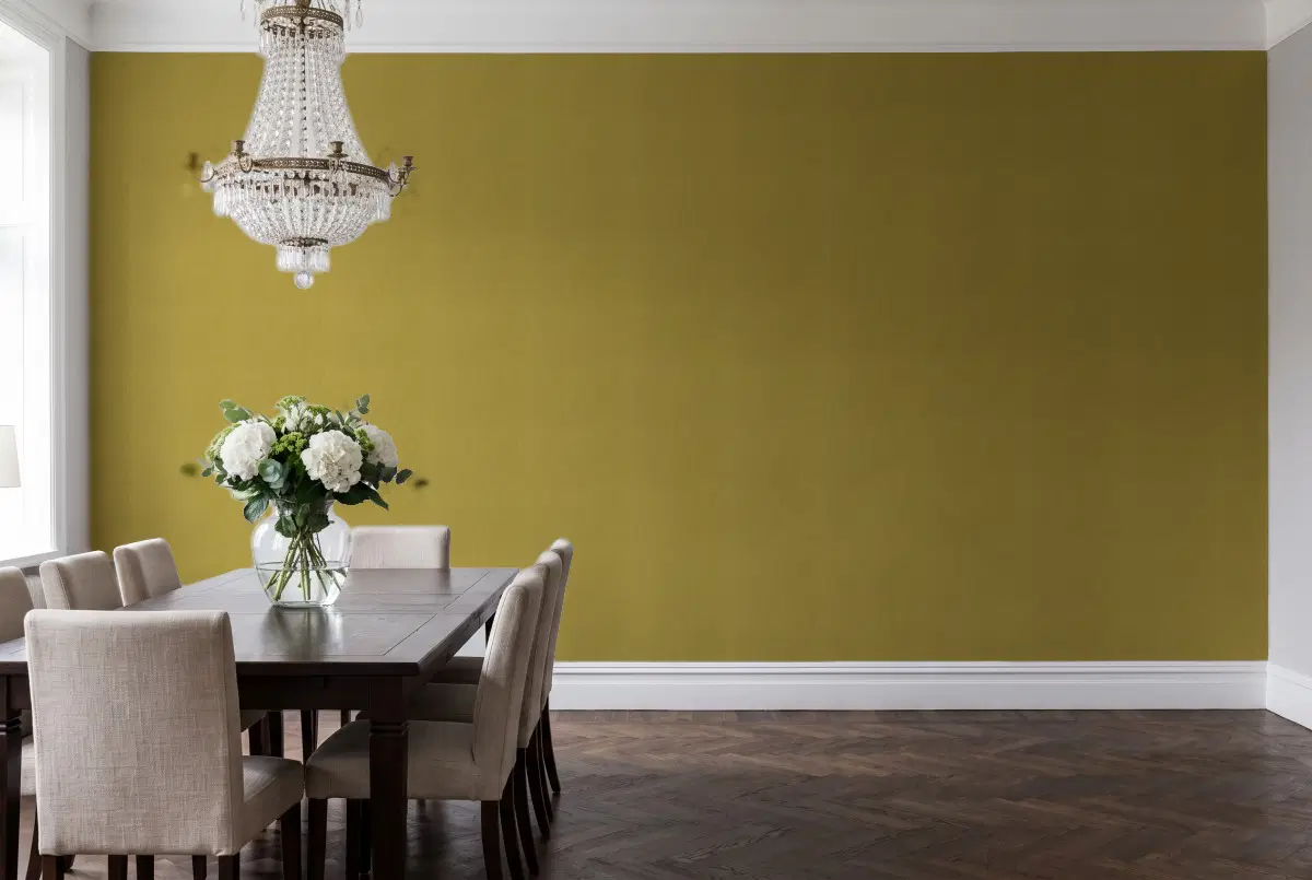 Шпалери Texdecor Natte рогожка оливка NAE101567700 в інтер'єрі