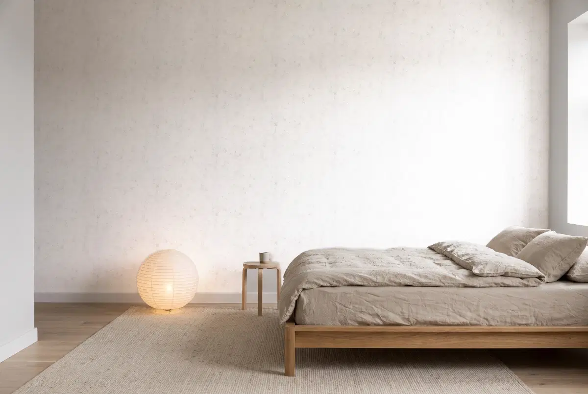 Шпалери Texdecor Patine2 штукатурка білий с золотом PAE100220102 в інтер'єрі