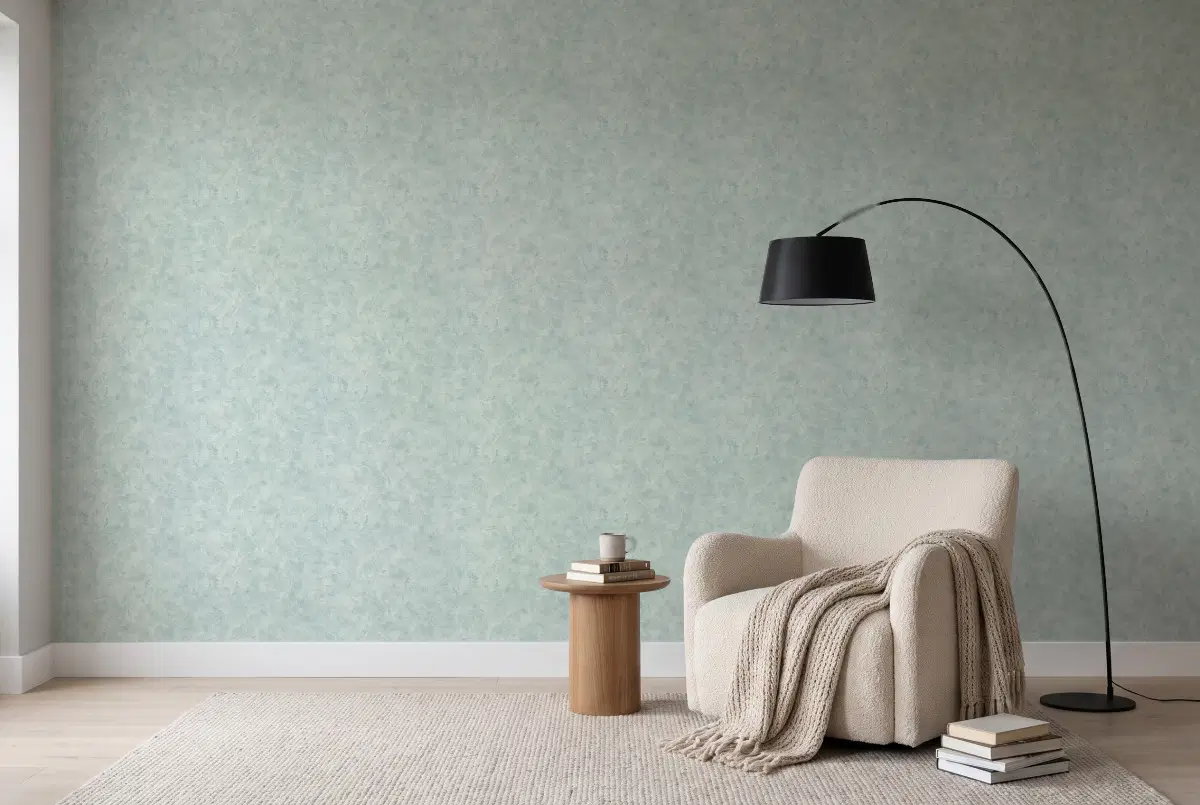 Шпалери Texdecor Patine2 штукатурка лазурна PAE100227256 в інтер'єрі