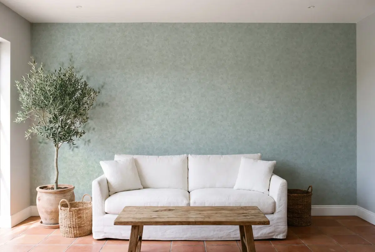 Шпалери Texdecor Patine2 штукатурка морська PAE100227588 в інтер'єрі