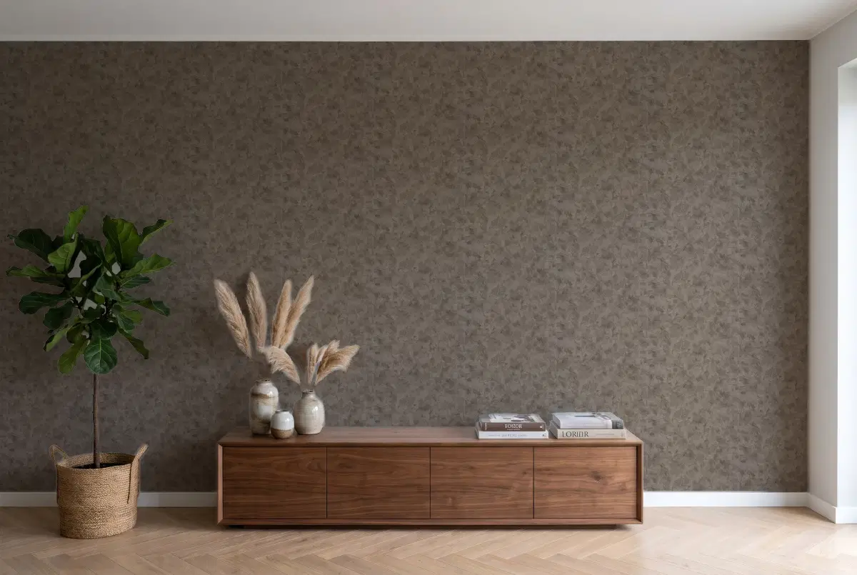Шпалери Texdecor Patine2 штукатурка темний графіт PAE100229850 в інтер'єрі