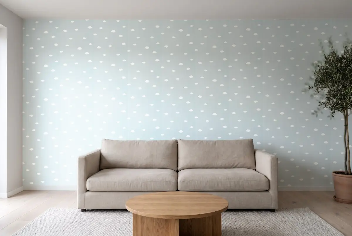 Texdecor Rose & Nino облака блакитний RONI29756430 в інтер'єрі