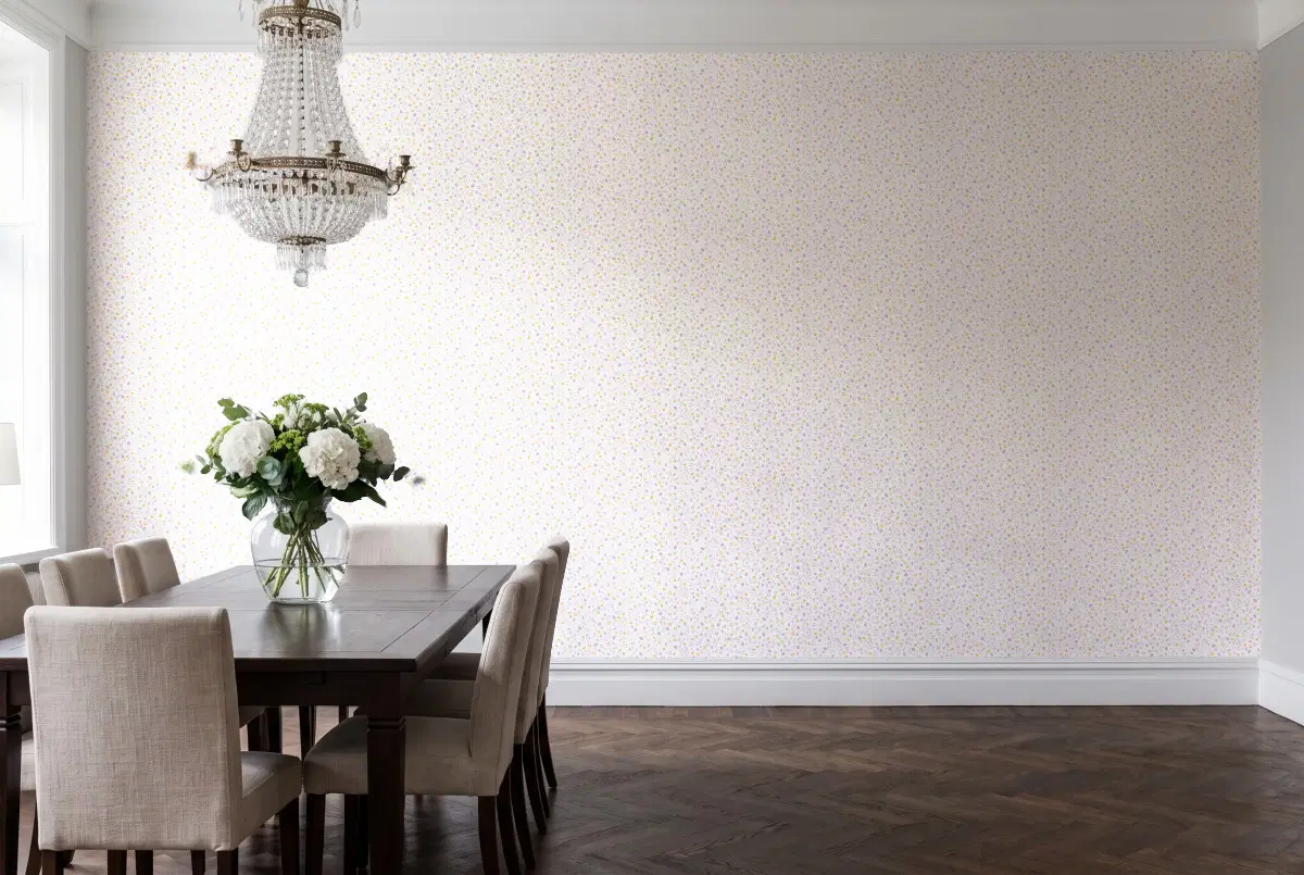 Шпалери Texdecor Rose & Nino полянка лиловая RONI85545120 в інтер'єрі