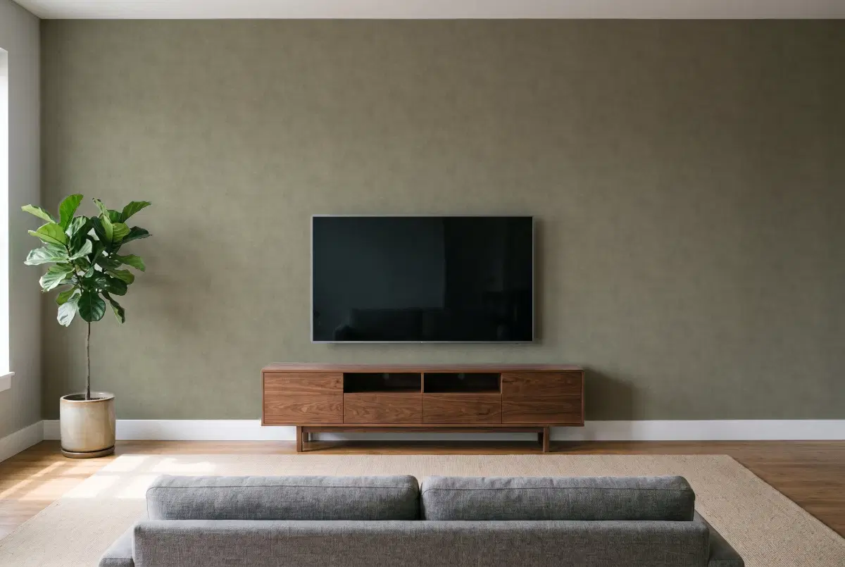 Texdecor Stone оливковый хакки STNE80837434 в інтер'єрі