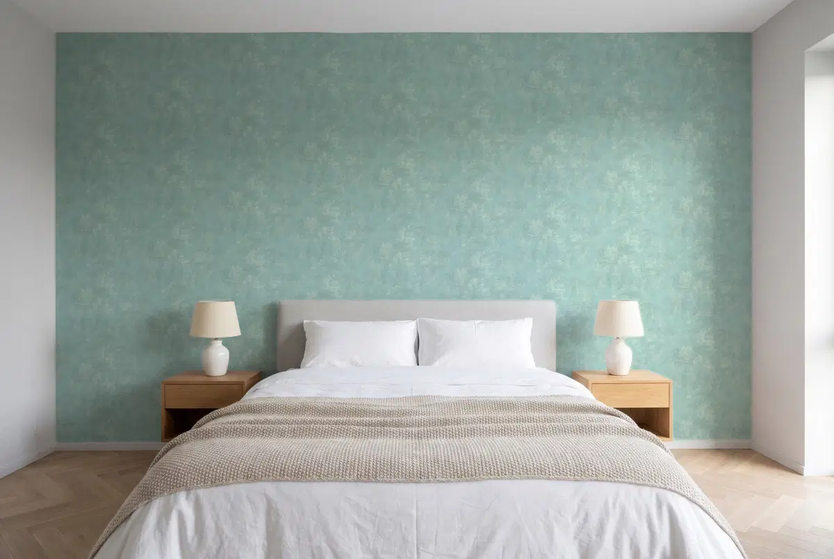 Шпалери Texdecor Stone пыльная бирюза STNE80837571 в інтер'єрі