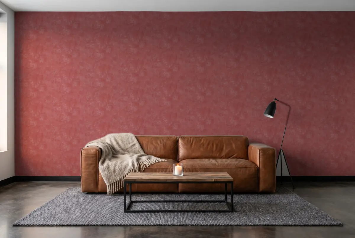 Шпалери Texdecor Stone темный фрез STNE80838318 в інтер'єрі