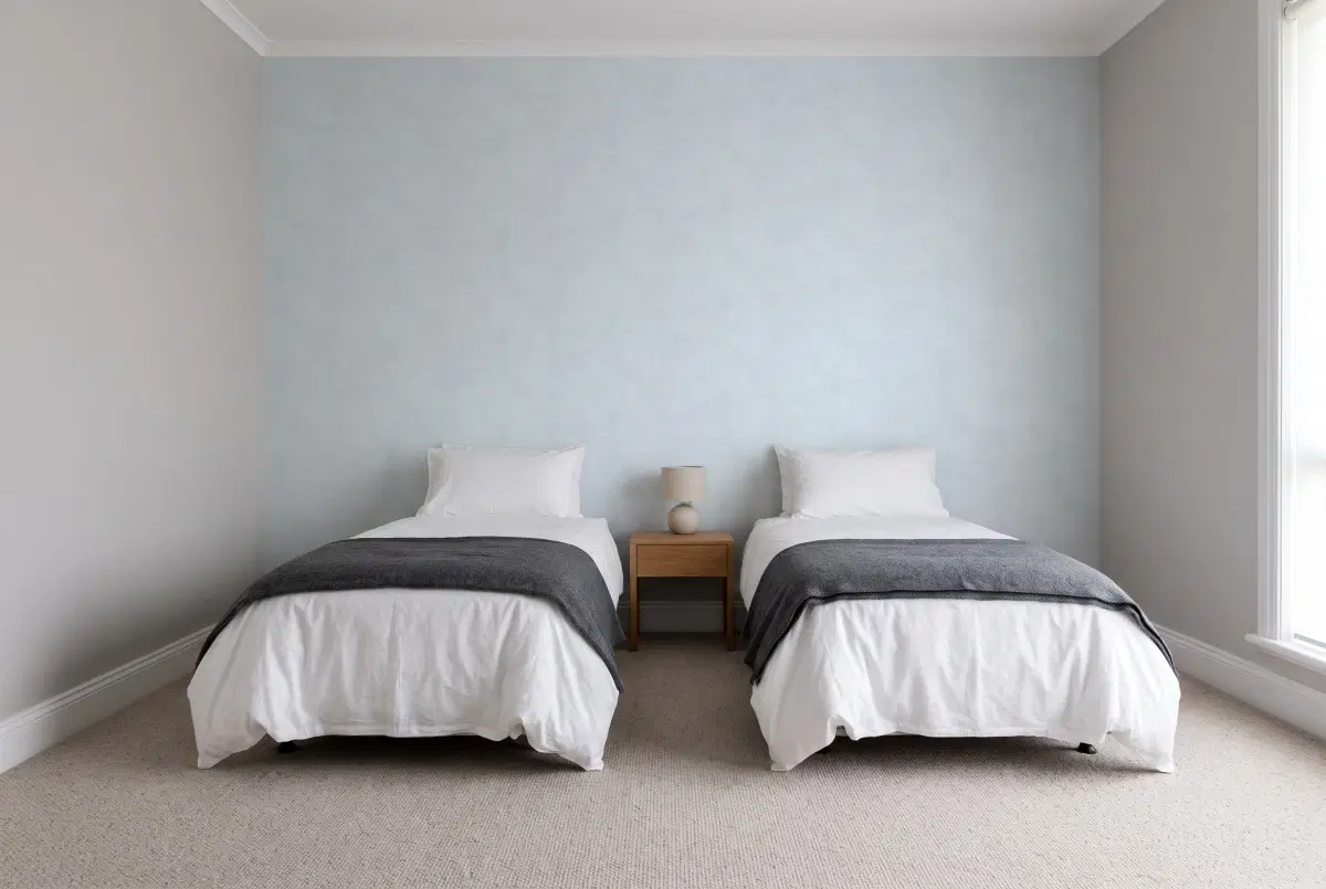 Шпалери Texdecor Stone блакитний кашемио STNE80839240 в інтер'єрі