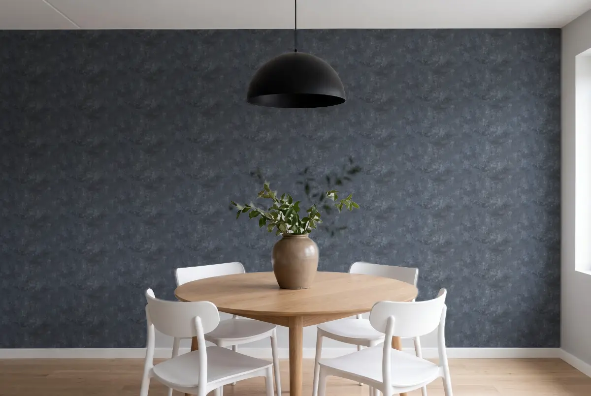 Шпалери Texdecor Stone полуночный синій STNE80839542 в інтер'єрі