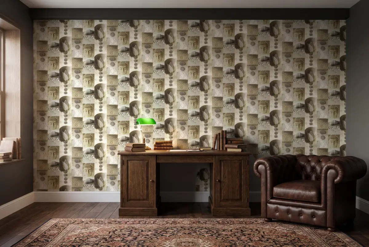 Шпалери Rasch Deco Relief/Tiles & More XIV 306330 в інтер'єрі