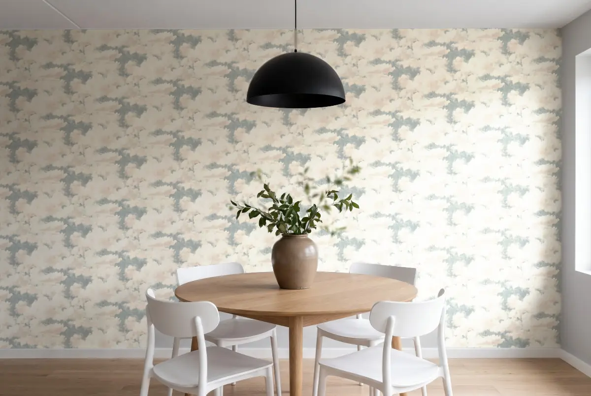 Rasch Clouds 974720 в інтер'єрі