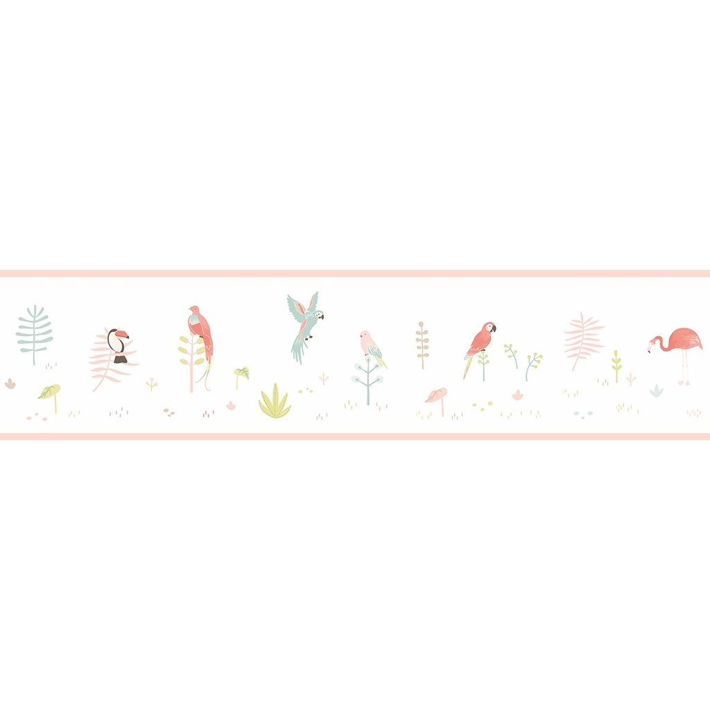 Texdecor Happy dreams кант птички розовіе HPDM82873235