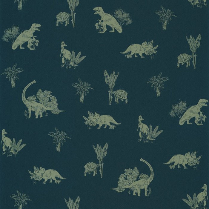 Шпалери Texdecor Our Planet динозавры темно-синій OUP101936900
