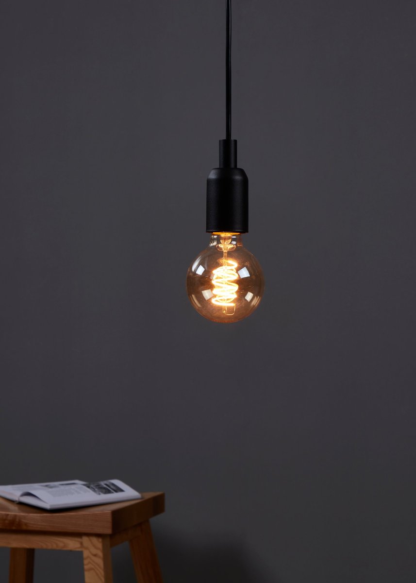 EGLO Лампа напівпровідникова LED 4W E27 G80 2200К бурштин 1шт - аналог 11876