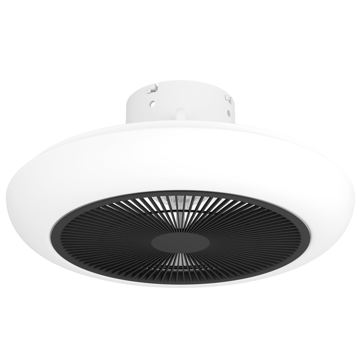 EGLO Світильник стельовий з вентилятором/1 8,5W LED Ø455 білий/чорний "Санджинето"