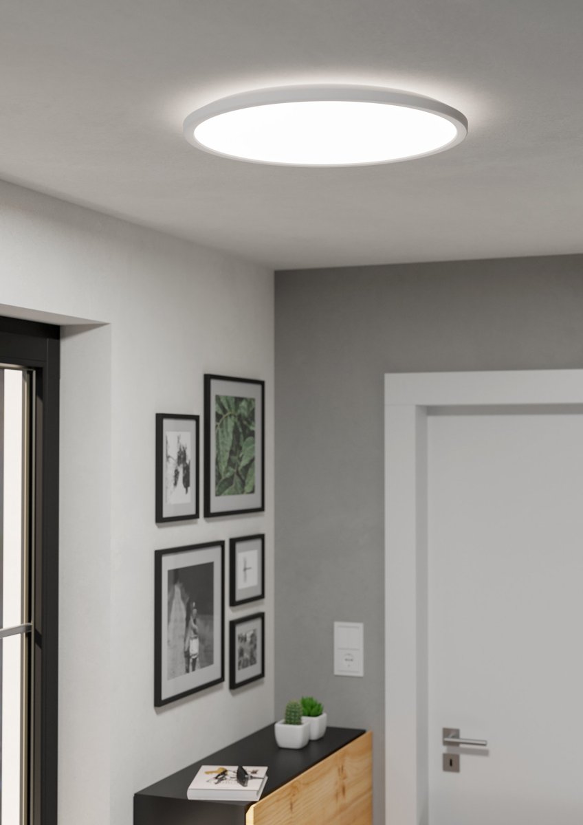 EGLO Світильник стельовий/1 16,8W LED Ø500 білий "Ровіто"