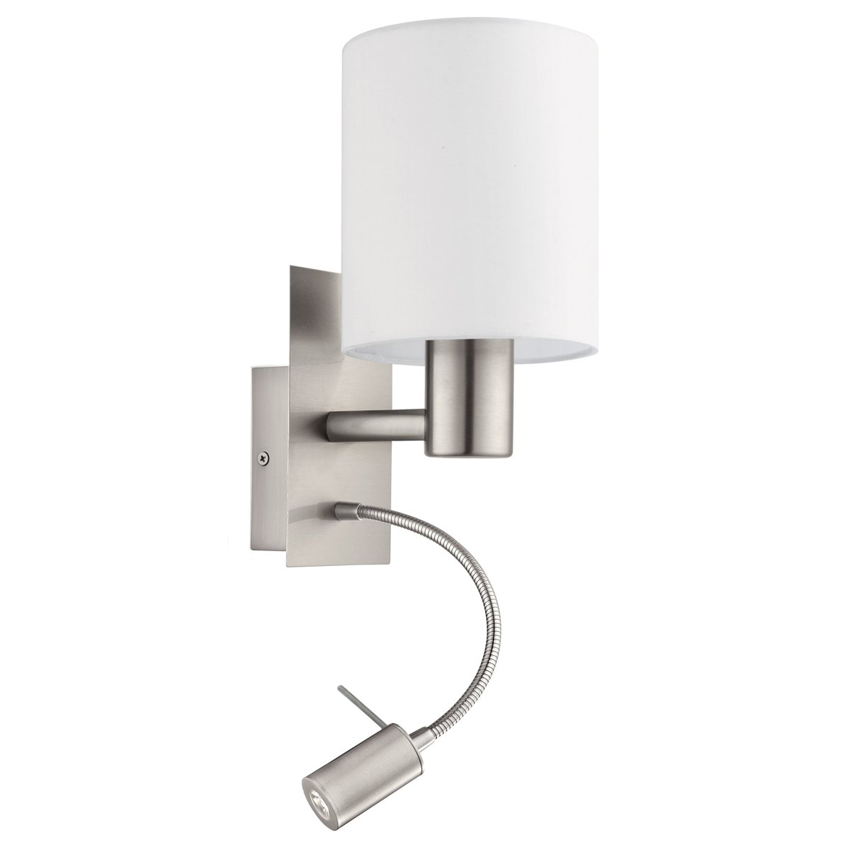 EGLO Бра/2 40W E27, 3,5W LED білий "Пастері"