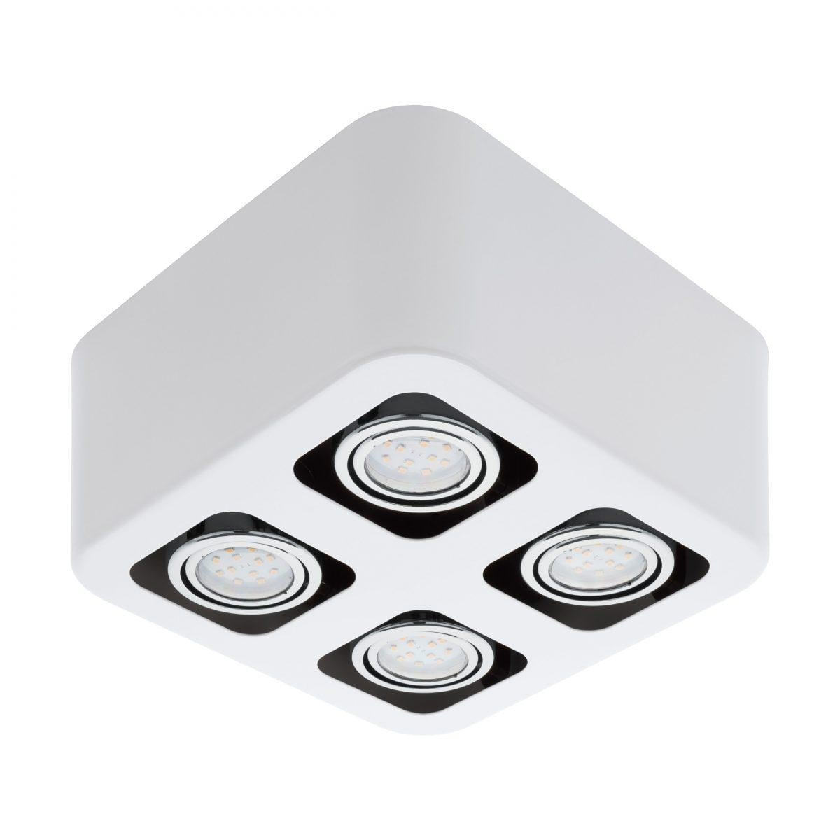 EGLO Світильник стельовий/4 5W GU10 LED хром/білий "Торено"